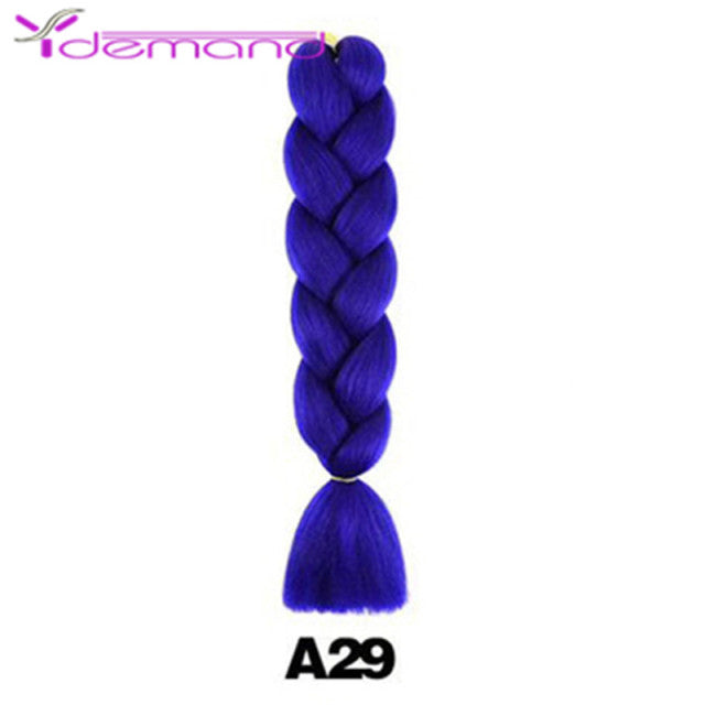 Y Demand 24 Inch Ombre Color Synthetic Braids