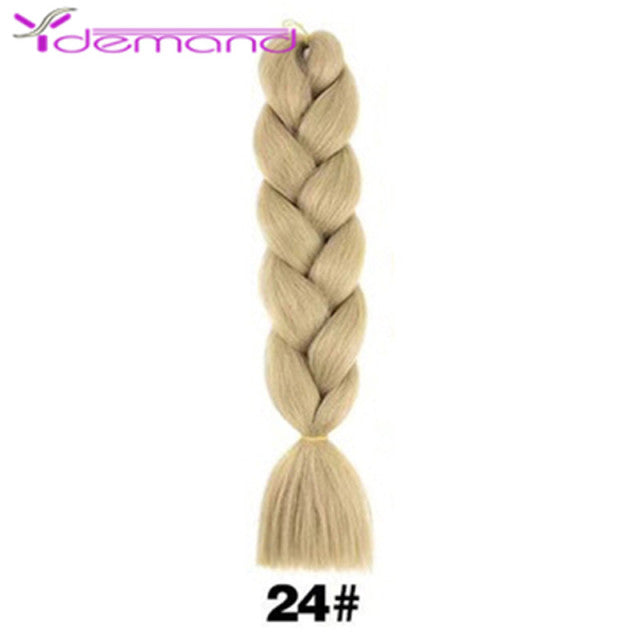 Y Demand 24 Inch Ombre Color Synthetic Braids