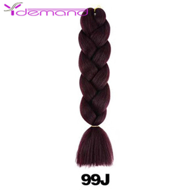 Y Demand 24 Inch Ombre Color Synthetic Braids