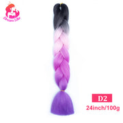 Dream Like 24 inch Ombre Color Synthetic Hair Braids Pre Stretched Wholesale