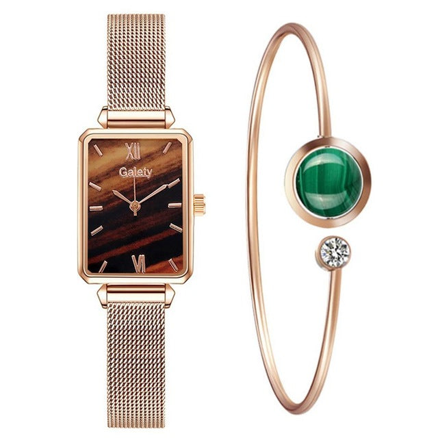 Gaiety Brand Women Watches Fashion Square Ladies Quartz Watch