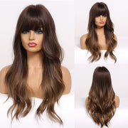 GEMMA Red Brown Copper Ginger Long Straight Synthetic Wigs