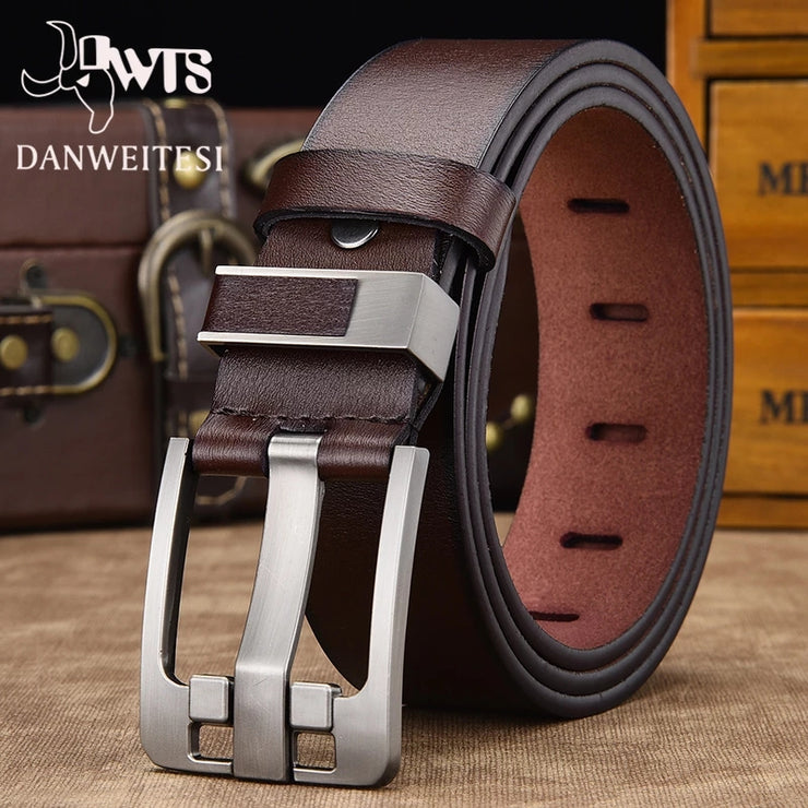 [DWTS]Men Belt Male High Quality Leather Belt