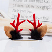 Christmas Cute Antler Hair Clips