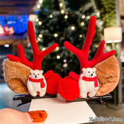 Christmas Cute Antler Hair Clips