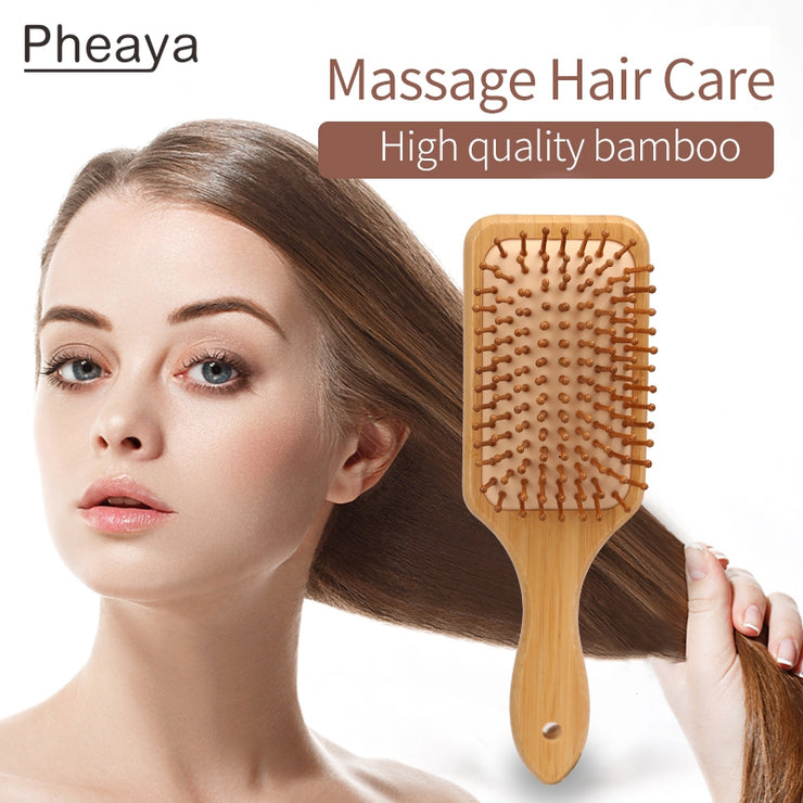 Hair brush Women Massage Bamboo Combs