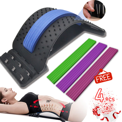 Back Massager Stretcher Support Spine Deck Pain Relief Chiropractic