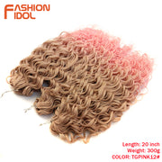 Deep Wavy Twist Crochet Hair Synthetic Afro Curly Hair