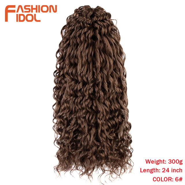 Deep Wavy Twist Crochet Hair Synthetic Afro Curly Hair