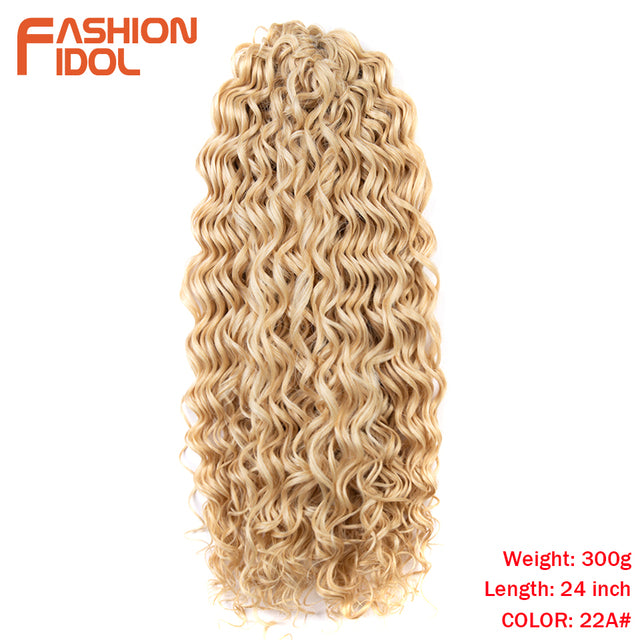 Deep Wavy Twist Crochet Hair Synthetic Afro Curly Hair