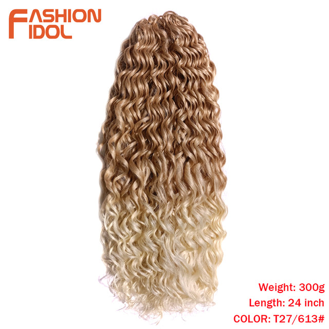 Deep Wavy Twist Crochet Hair Synthetic Afro Curly Hair