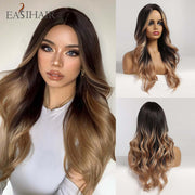 EASIHAIR Ombre Brown Light Blonde Platinum