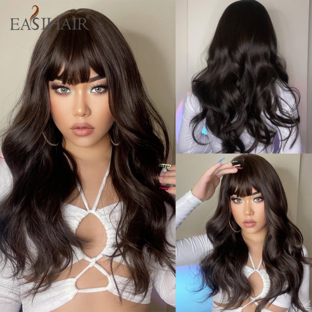 EASIHAIR Ombre Brown Light Blonde Platinum