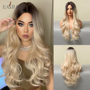 EASIHAIR Ombre Brown Light Blonde Platinum