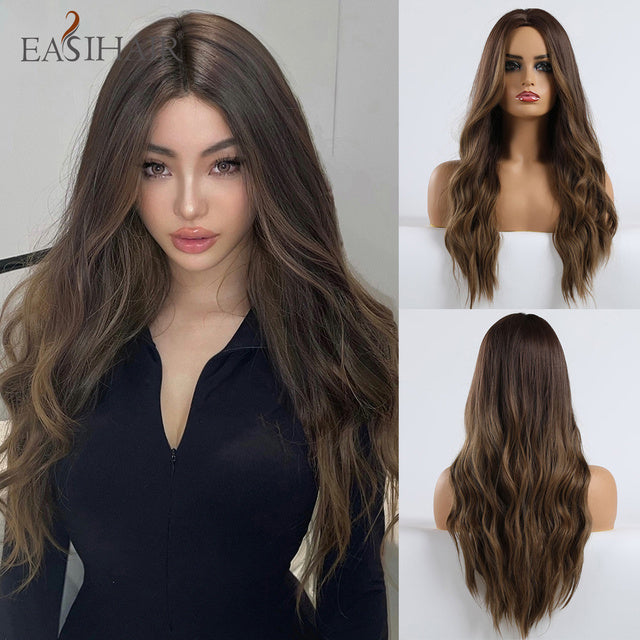 EASIHAIR Ombre Brown Light Blonde Platinum