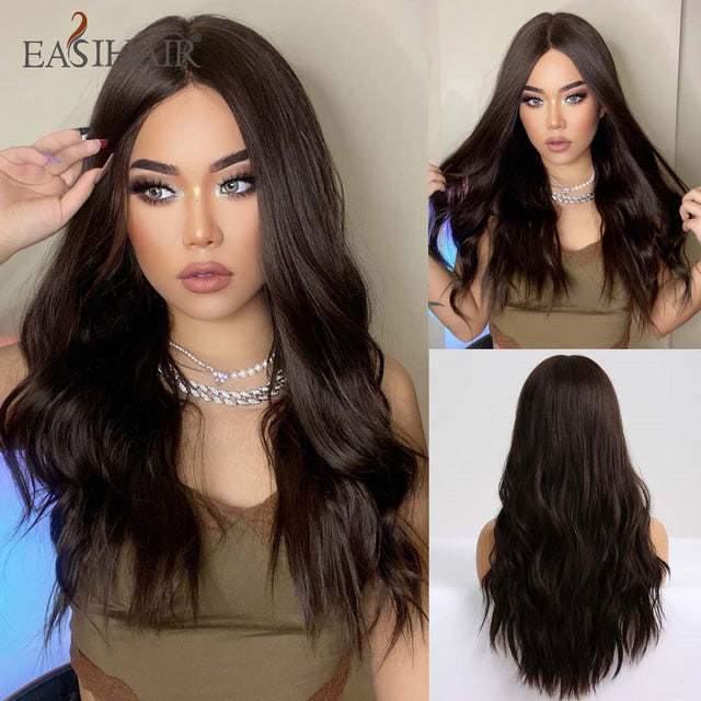 EASIHAIR Ombre Brown Light Blonde Platinum