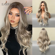 EASIHAIR Ombre Brown Light Blonde Platinum