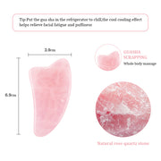 Natural Rose Jade Gua Sha Gouache Scraper Massager