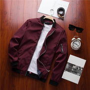 DIMUSI Spring Men&#39;s Bomber Zipper Jacket Male Casual