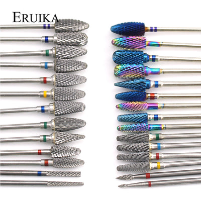 Tungsten Blue Rainbow Carbide Nail Drill Bit