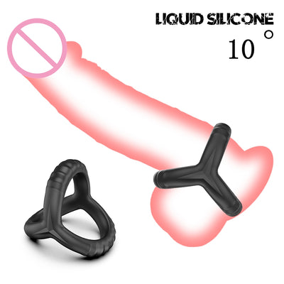 Penis Ring Reusable Silicone Semen Cock Ring Penis Enlargement