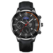 Men Sport Watch Stainless Steel Quartz Wristwatch