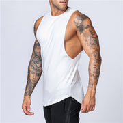 Cotton Workout Gym Tank Top Mens Muscle Sleeveless Sportswear Shirt