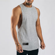 Cotton Workout Gym Tank Top Mens Muscle Sleeveless Sportswear Shirt