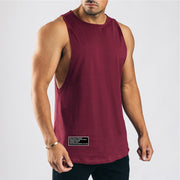 Cotton Workout Gym Tank Top Mens Muscle Sleeveless Sportswear Shirt