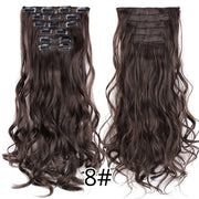 Leeons Synthetic Hair 16 clips Long Straight Synthetic Hair