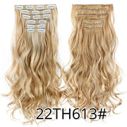 Leeons Synthetic Hair 16 clips Long Straight Synthetic Hair