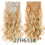 Leeons Synthetic Hair 16 clips Long Straight Synthetic Hair