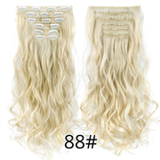 Leeons Synthetic Hair 16 clips Long Straight Synthetic Hair