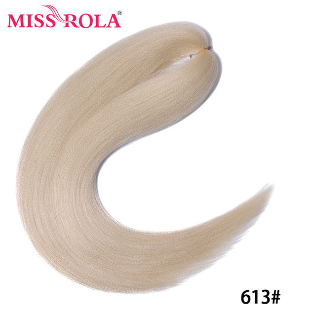 Hair Jumbo Braid Yaki Straight Hair Extension Pink Blonde