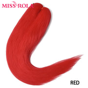 Hair Jumbo Braid Yaki Straight Hair Extension Pink Blonde