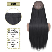 Synthetic No Clip Halo Hidden Hair Extension Ombre