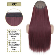 Synthetic No Clip Halo Hidden Hair Extension Ombre