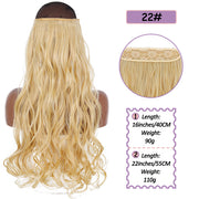 Synthetic No Clip Halo Hidden Hair Extension Ombre