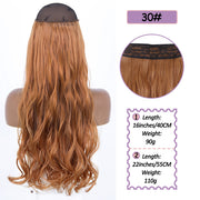 Synthetic No Clip Halo Hidden Hair Extension Ombre