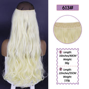 Synthetic No Clip Halo Hidden Hair Extension Ombre