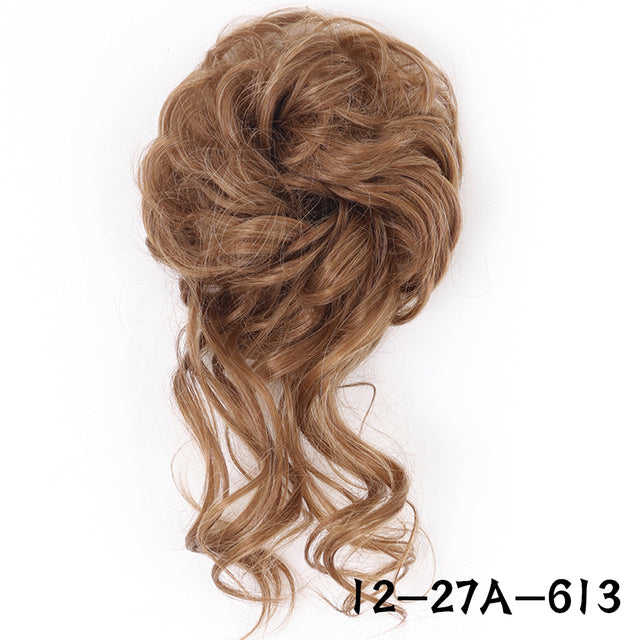 XINRAN Synthetic Curly Donut Chignon