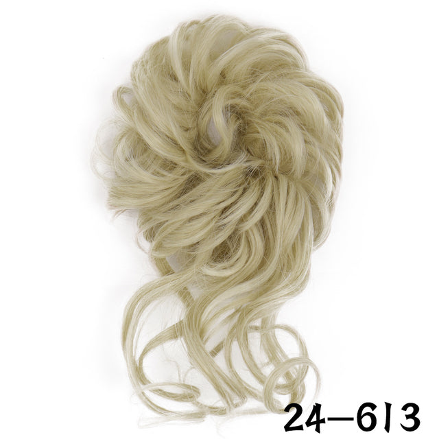 XINRAN Synthetic Curly Donut Chignon