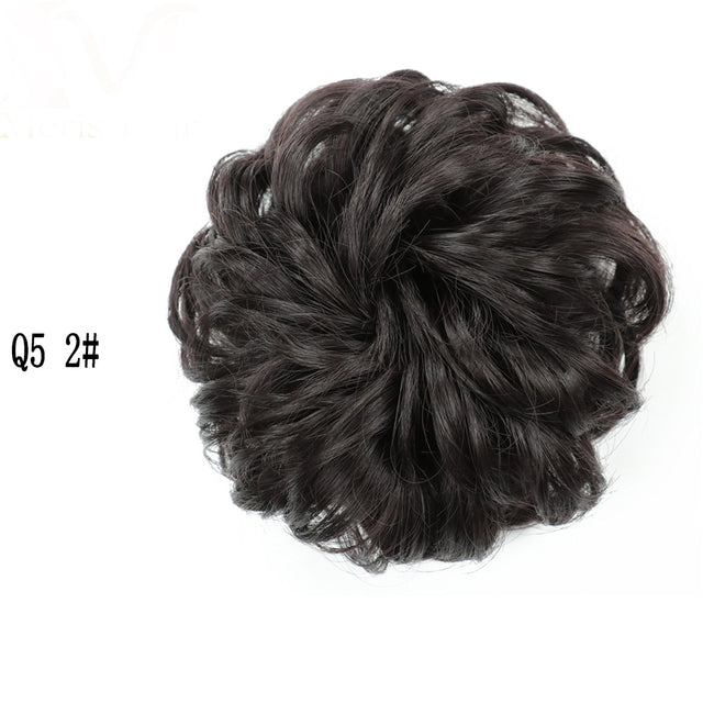 XINRAN Synthetic Curly Donut Chignon