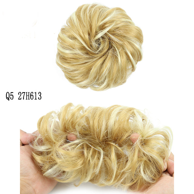 XINRAN Synthetic Curly Donut Chignon