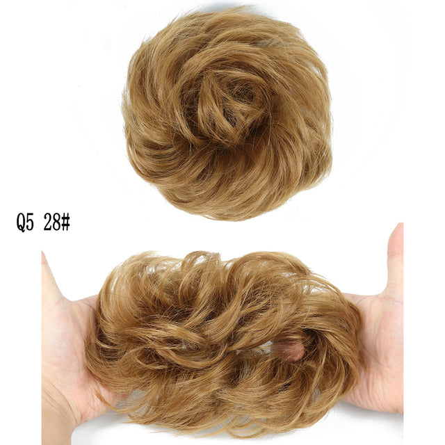 XINRAN Synthetic Curly Donut Chignon