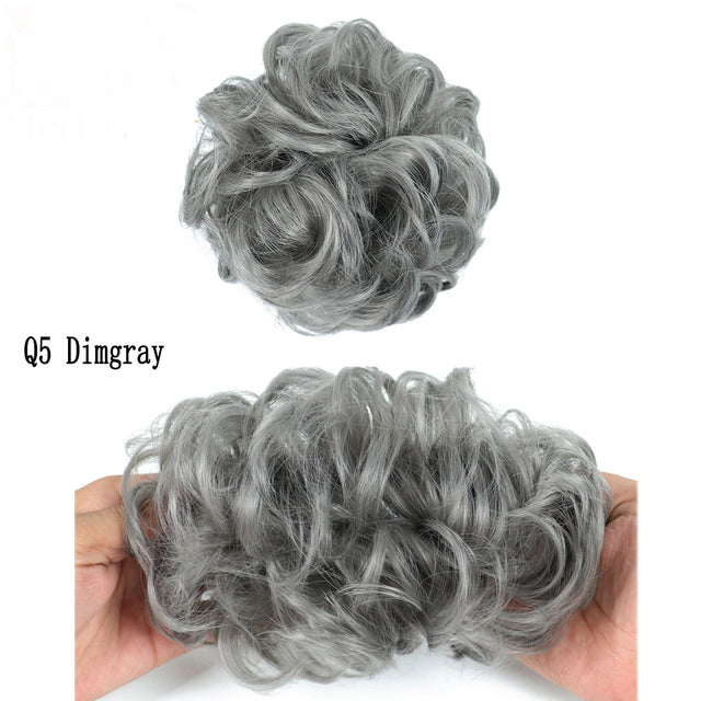 XINRAN Synthetic Curly Donut Chignon