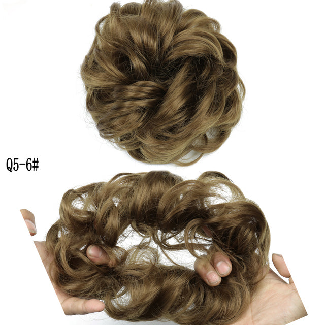 XINRAN Synthetic Curly Donut Chignon