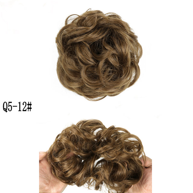 XINRAN Synthetic Curly Donut Chignon