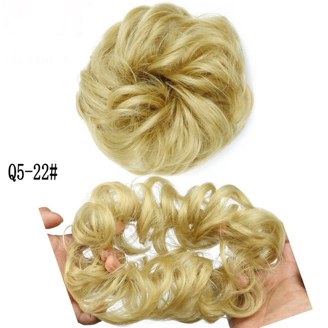 XINRAN Synthetic Curly Donut Chignon