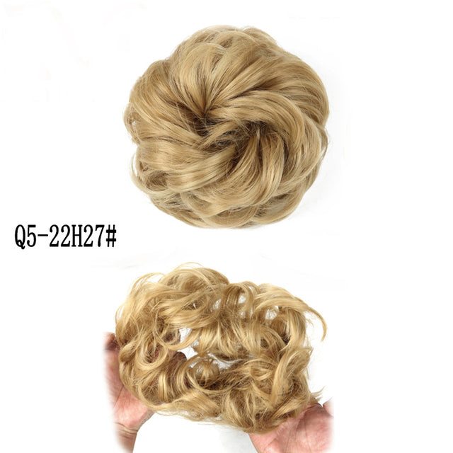 XINRAN Synthetic Curly Donut Chignon